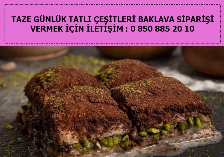 Kıbrıs Muzlu Yaş pasta taze baklava çeşitleri tatlı siparişi ucuz tatlı fiyatları baklava siparişi yolla gönder
